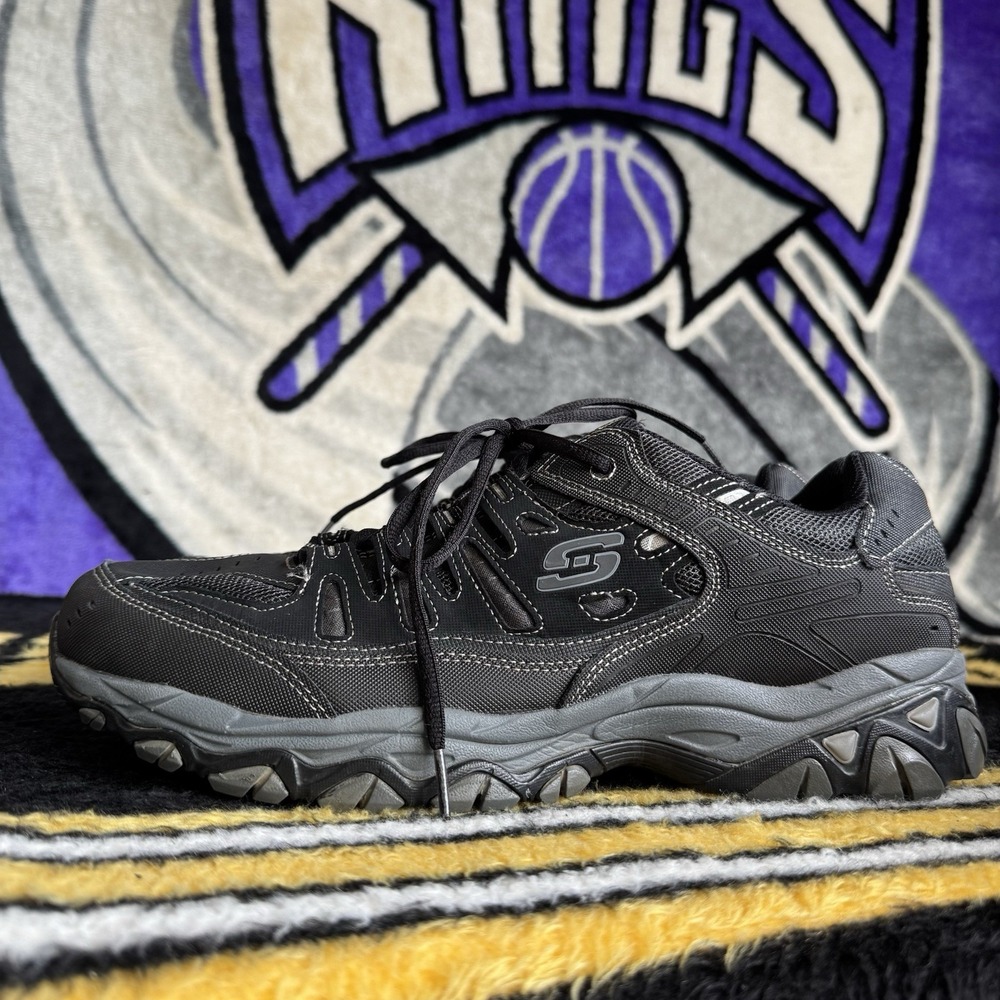 Size 14 - Skechers Athletic Hiking Shoes Black Men's 50125EWW